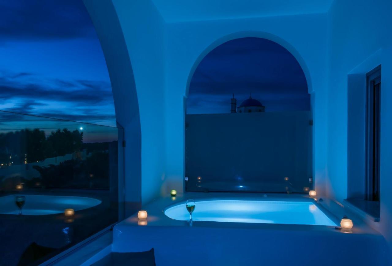 Aspronisi Luxury Villa With Caldera View Megalochori  Zewnętrze zdjęcie